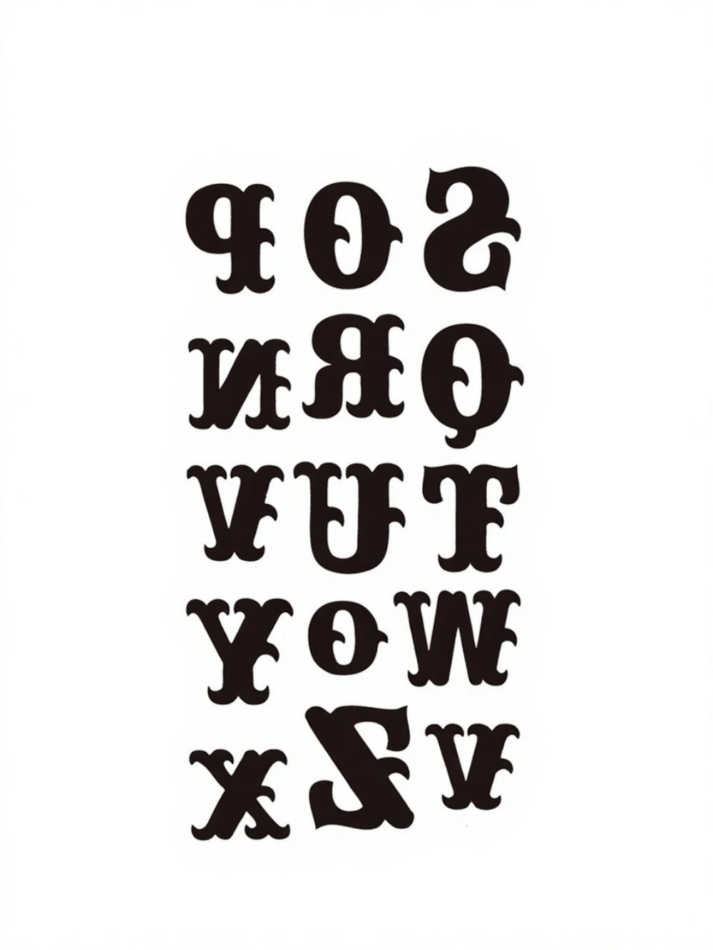 Vintage Script Yarı Kalıcı Dövme