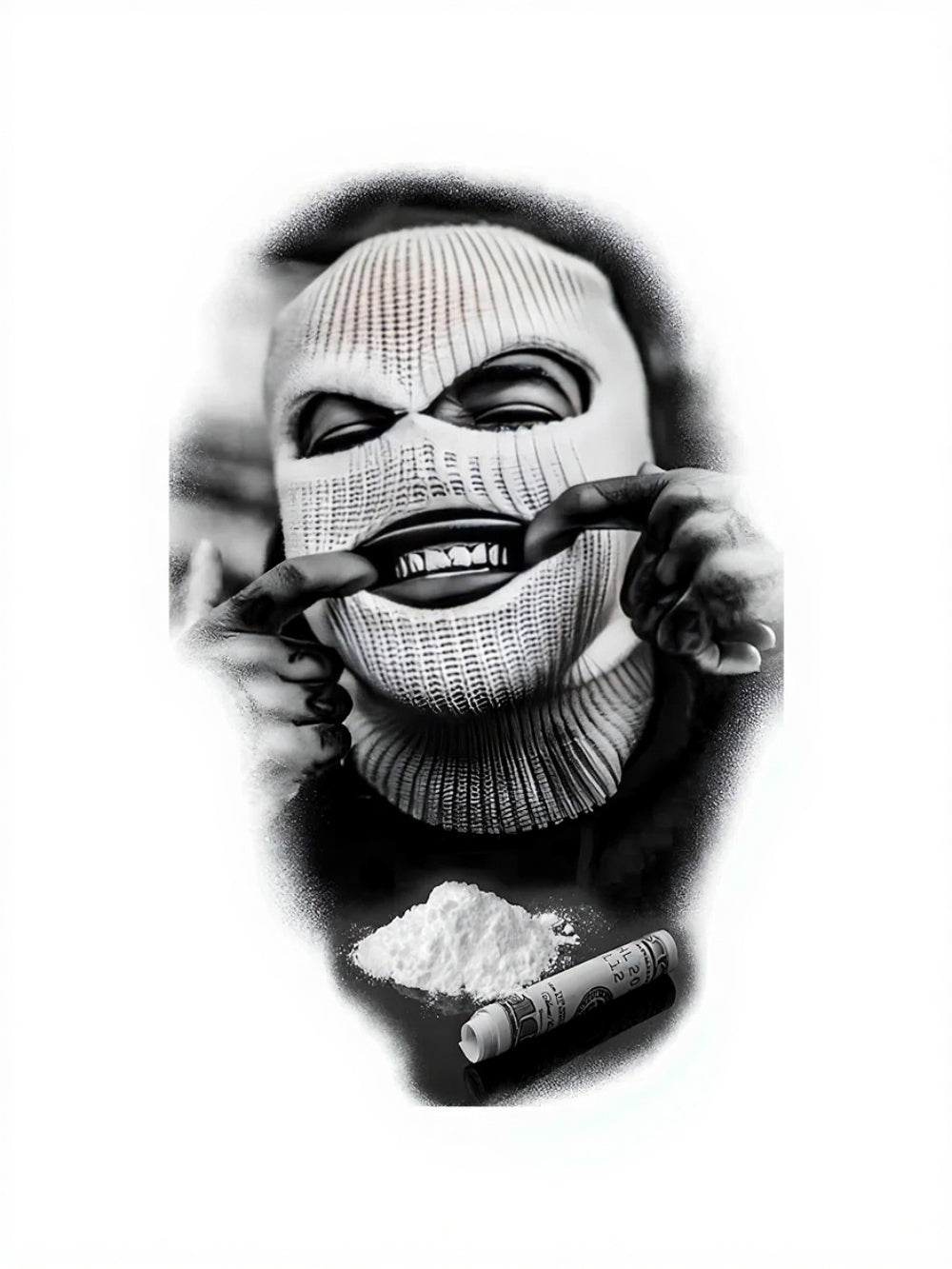 Masked Vice Yarı Kalıcı Orta Boy Dövme