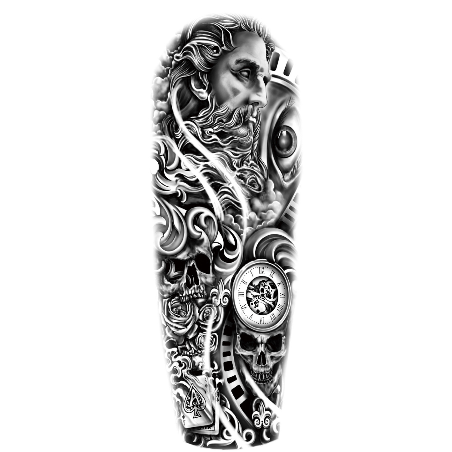 Gamble of Fate Yarı Kalıcı Kol Kaplama Dövme