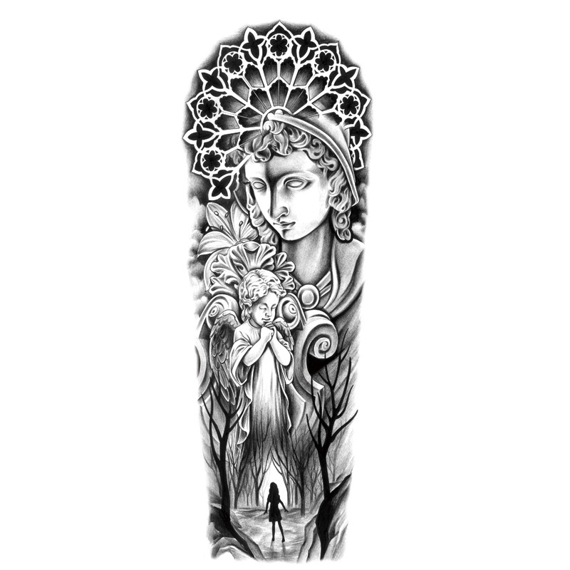 Halil Ay Yarı Kalıcı Kol Dövmesi