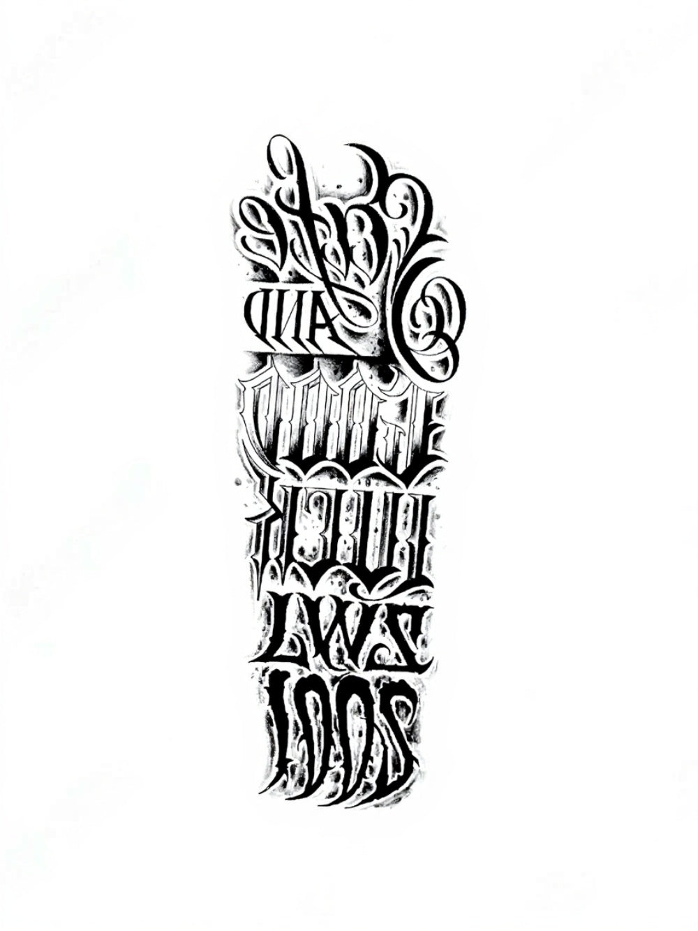 Scripted Soul Yarı Kalıcı Kol Kaplama Dövme