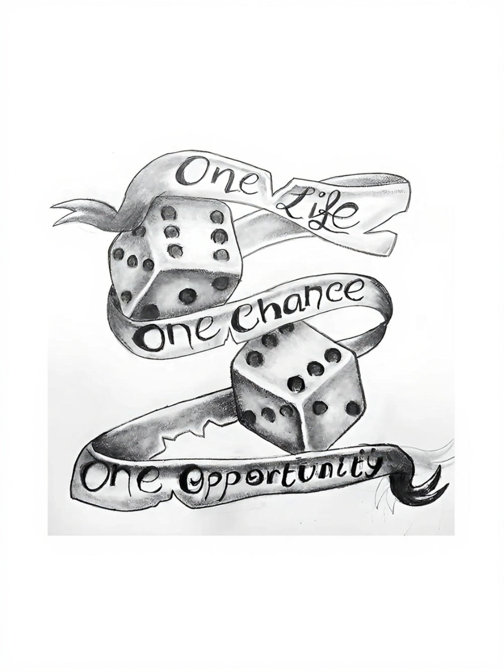 Dice of Destiny Yarı Kalıcı Orta Boy Dövme