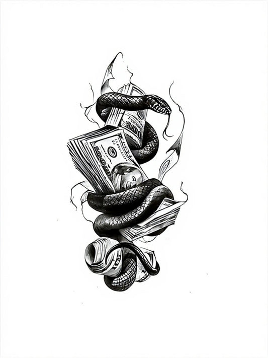 Venom of Wealth Yarı Kalıcı Orta Boy Dövme