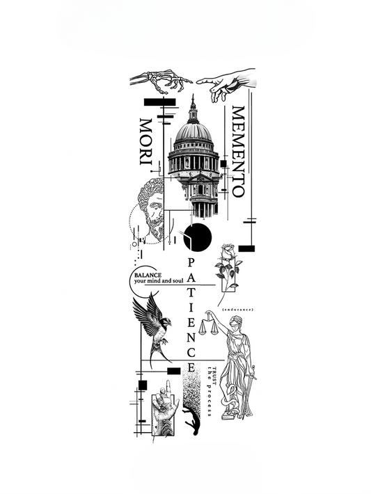 Sacred Process Yarı Kalıcı Kol Dövmesi