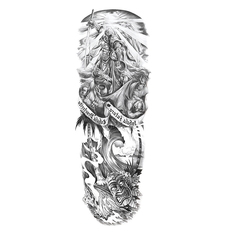 Celestial Knight Yarı Kalıcı Kol Kaplama Dövme