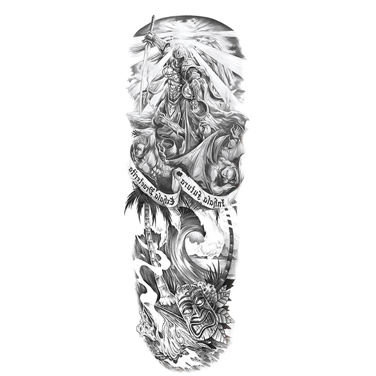 Celestial Knight Yarı Kalıcı Kol Kaplama Dövme
