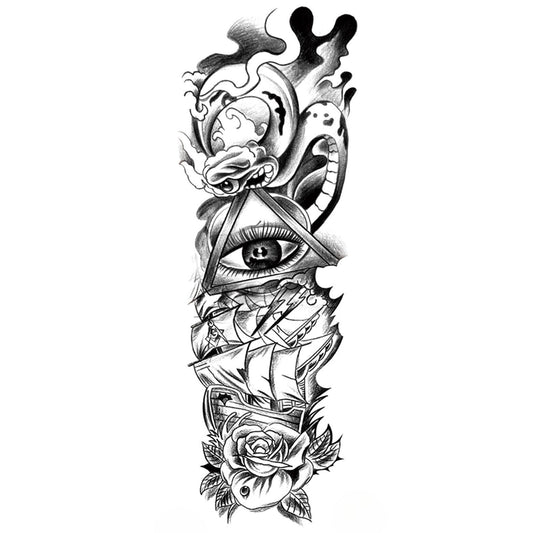 Eye of Voyage Yarı Kalıcı Kol Dövmesi