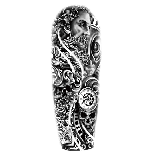 Gamble of Fate Yarı Kalıcı Kol Kaplama Dövme