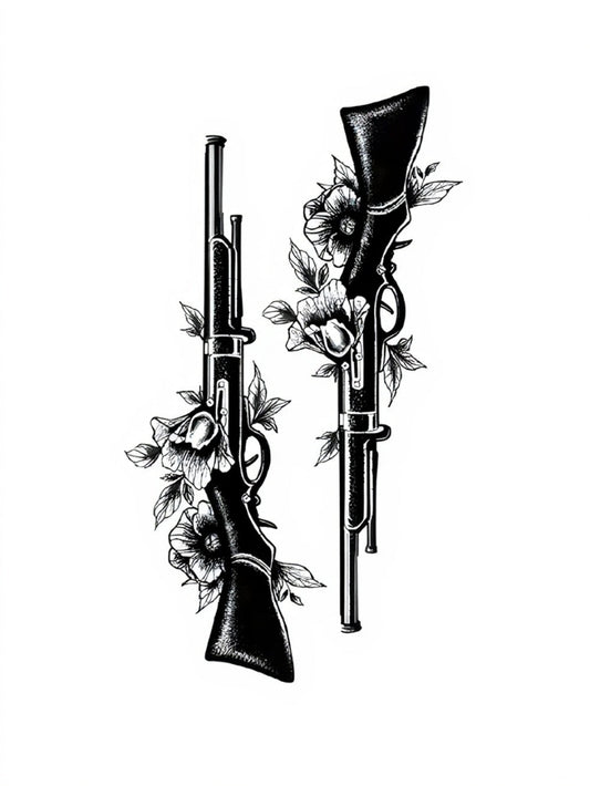 Beauty and Fire Yarı Kalıcı Küçük Boy Dövme